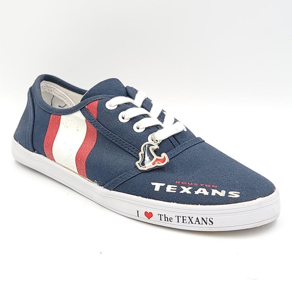 The Bradford Exchange Houston Texans NFL Women Sneakers Size US 10 Navy Blue